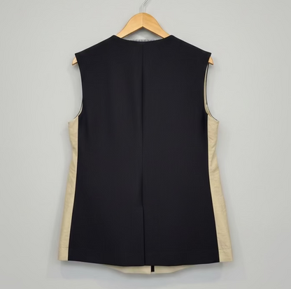 Muel Chic レイヤードデザインポケットジレ