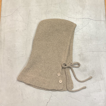 リブ編みニットバラクラバ