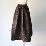 Kittle Leopard tuck skirt K246-65079