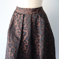 Kittle Leopard tuck skirt K246-65079