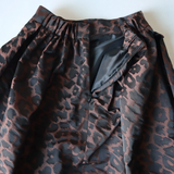 Kittle Leopard tuck skirt K246-65079