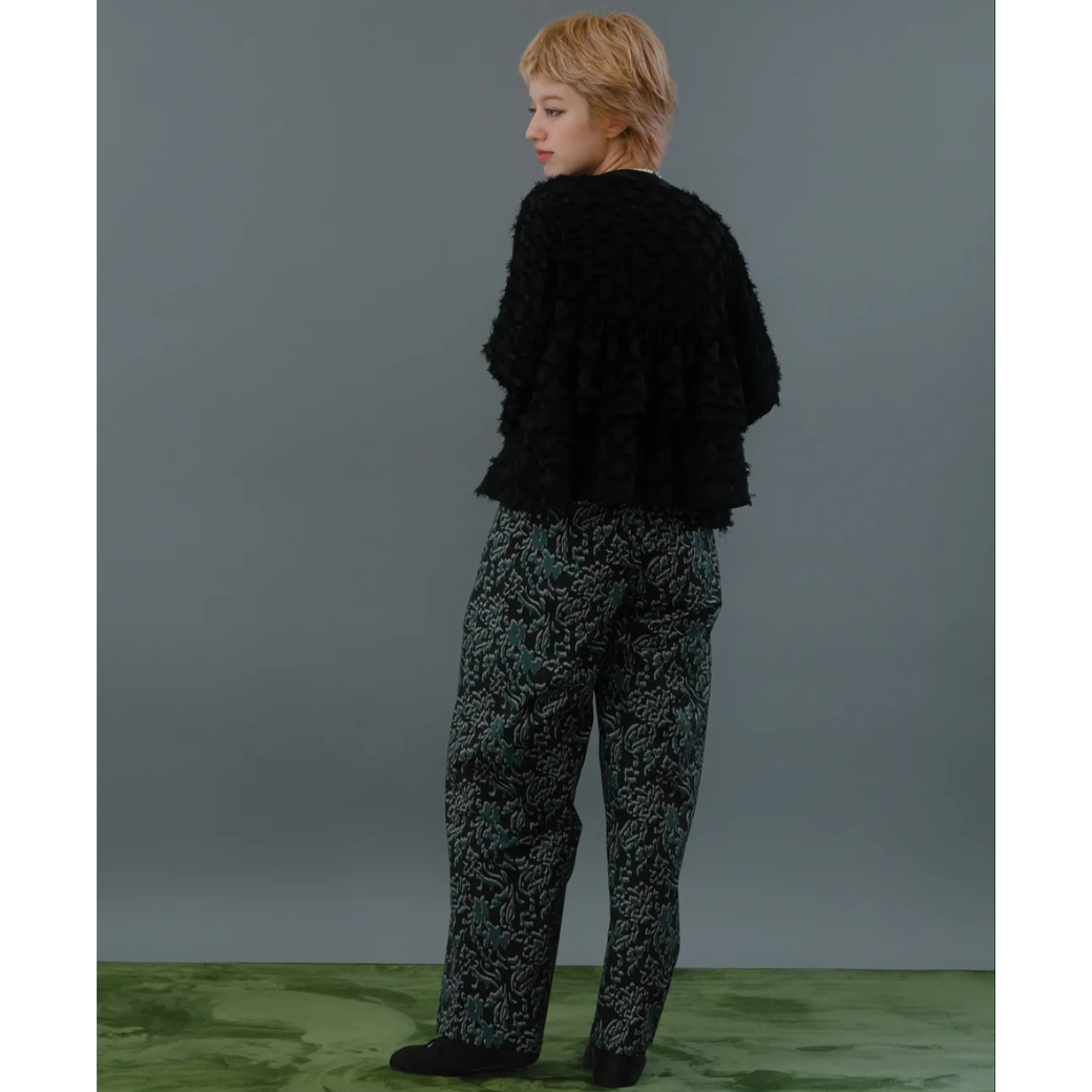 kittle CUT JACQUARD TIERED BLOUSE/K256-66130