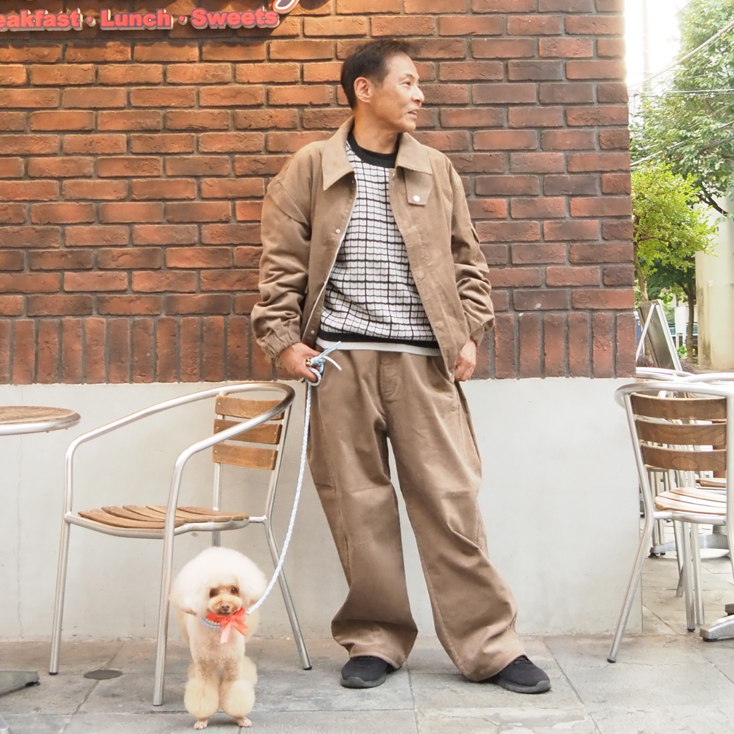 SUPERTHANKS Graph check Knit Crew-neck KT01