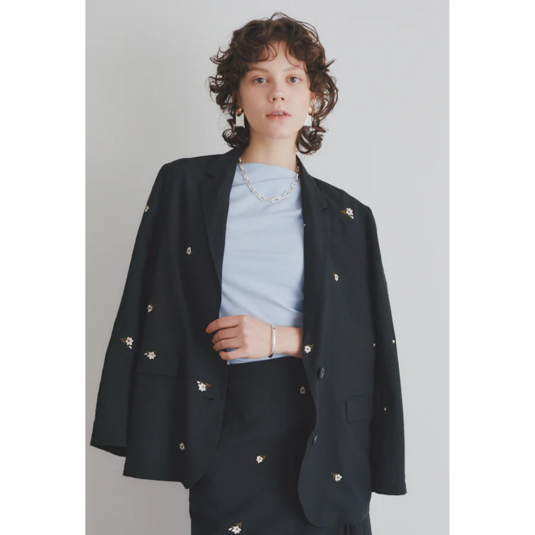 Muel Chic Lily embroidery sheer JKT