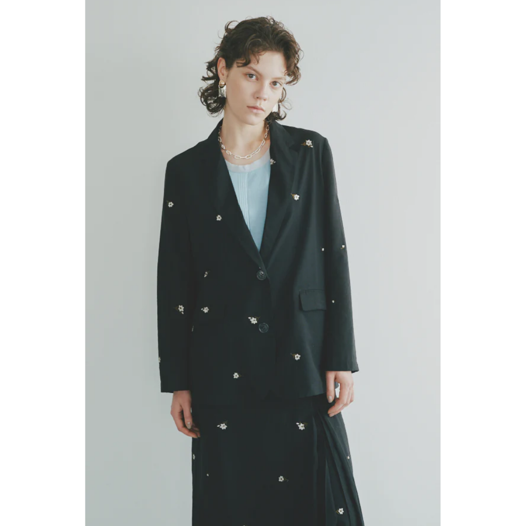 Muel Chic Lily embroidery sheer JKT