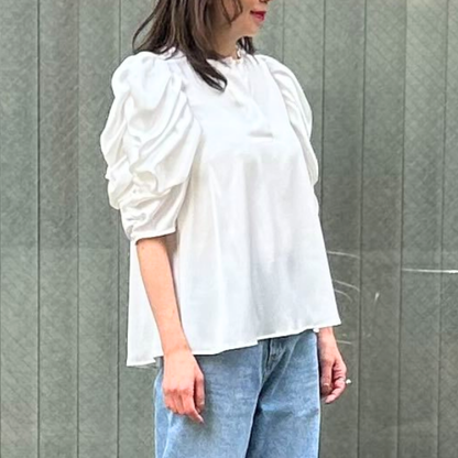 Mewl ボリュームパフスリーブBL［M251-13115］〔40%OFF〕