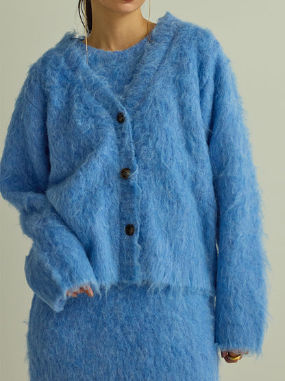 Mewl もけもけファーカーディガン M253-93027