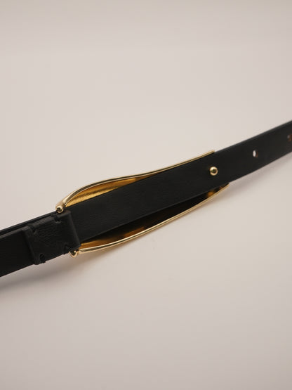 【予約販売】Mewl メタルプレートエコレザーベルト  M254-00060