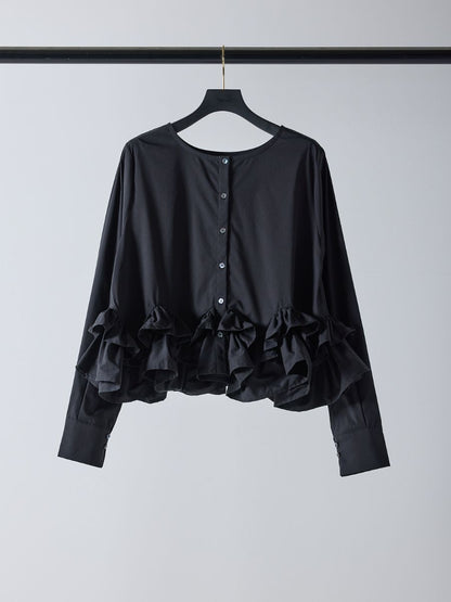 【予約販売】Mewl ペプラムフリル2WAY ブラウス M261-13005