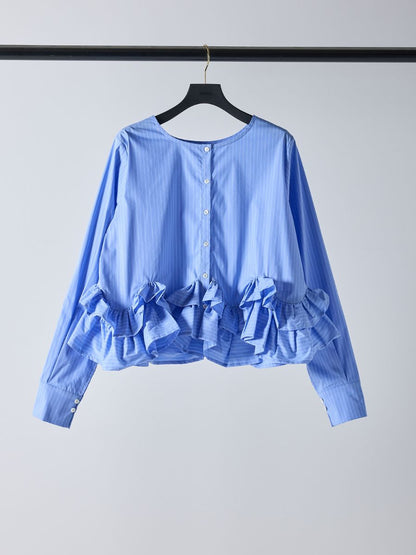 【予約販売】Mewl ペプラムフリル2WAY ブラウス M261-13005