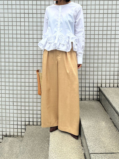 【予約販売】Mewl ペプラムフリル2WAY ブラウス M261-13005