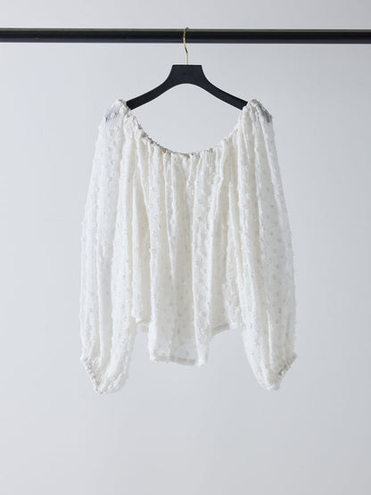 【予約販売】Mewl ドットJQオフショルBL M261-13008