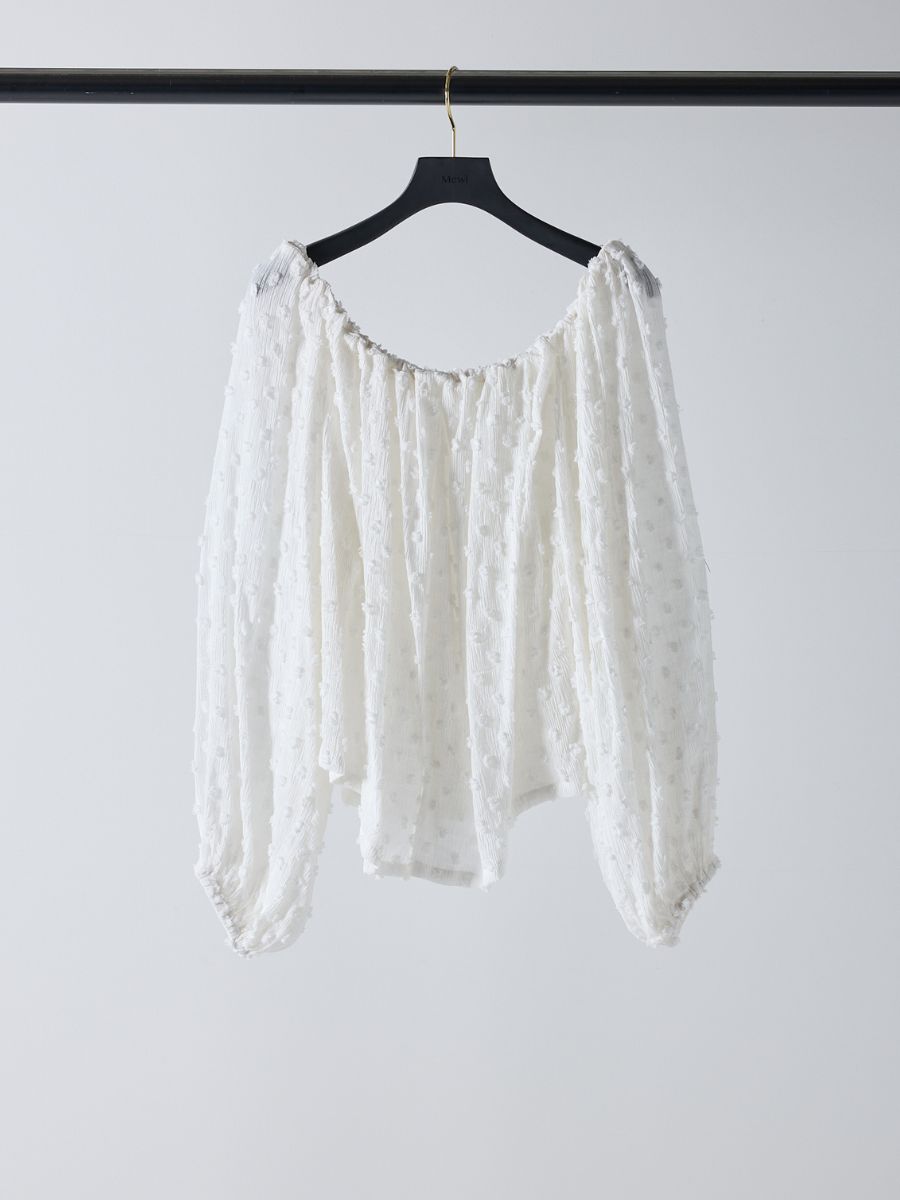 【予約販売】Mewl ドットJQオフショルBL M261-13008