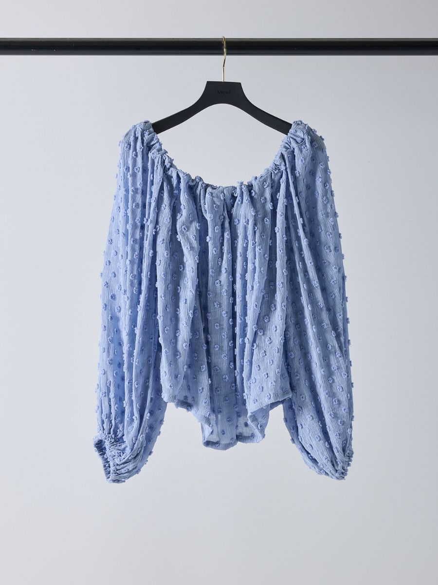 【予約販売】Mewl ドットJQオフショルBL M261-13008