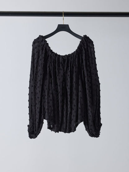 【予約販売】Mewl ドットJQオフショルBL M261-13008