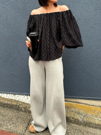 【予約販売】Mewl ドットJQオフショルBL M261-13008