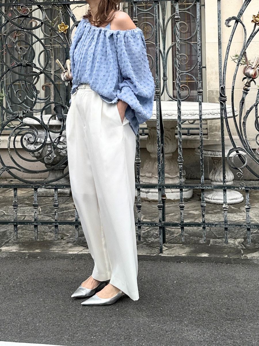 【予約販売】Mewl ドットJQオフショルBL M261-13008