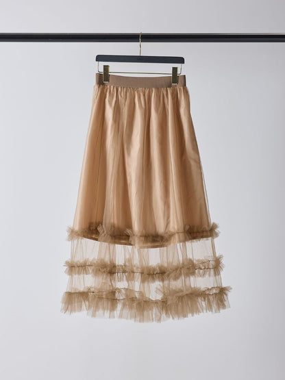 【予約販売】Mewl チュールティアードSK M261-23004