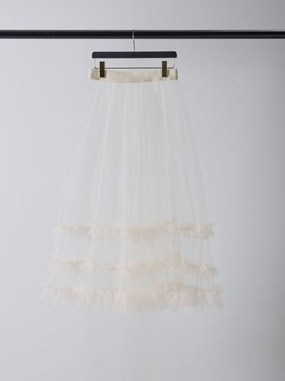 【予約販売】Mewl チュールティアードSK M261-23004