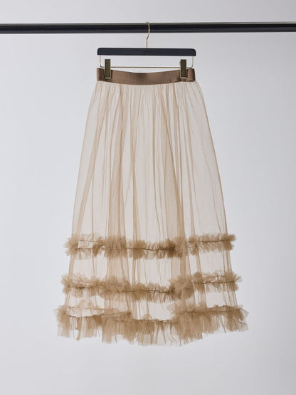 【予約販売】Mewl チュールティアードSK M261-23004