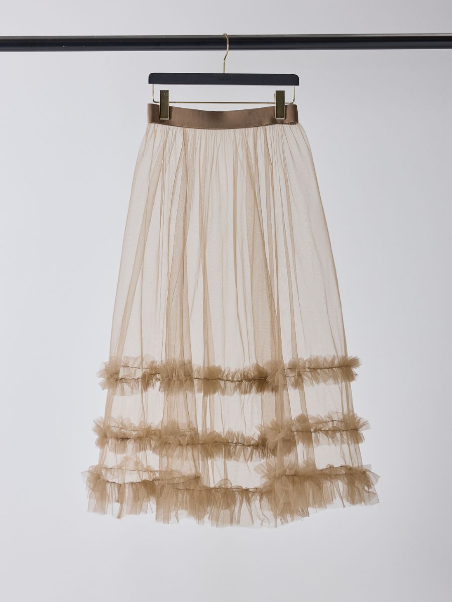 【予約販売】Mewl チュールティアードSK M261-23004