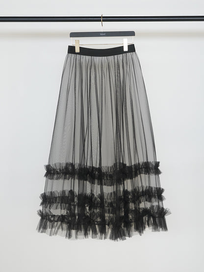 【予約販売】Mewl チュールティアードSK M261-23004