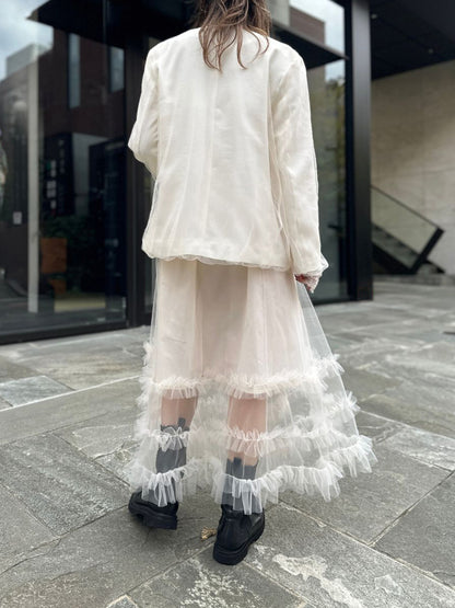 【予約販売】Mewl チュールティアードSK M261-23004