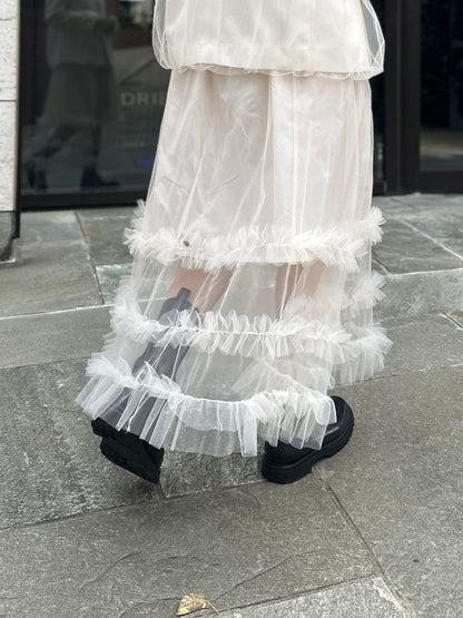 【予約販売】Mewl チュールティアードSK M261-23004