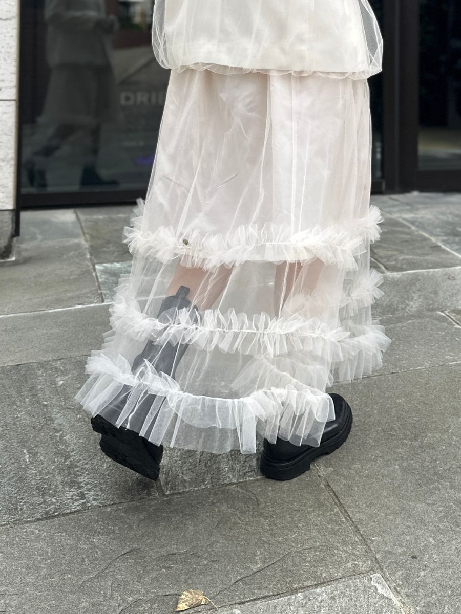 【予約販売】Mewl チュールティアードSK M261-23004