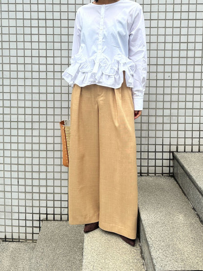 【予約販売】Mewl ベルト付きタックワイドＰＴ M261-33003