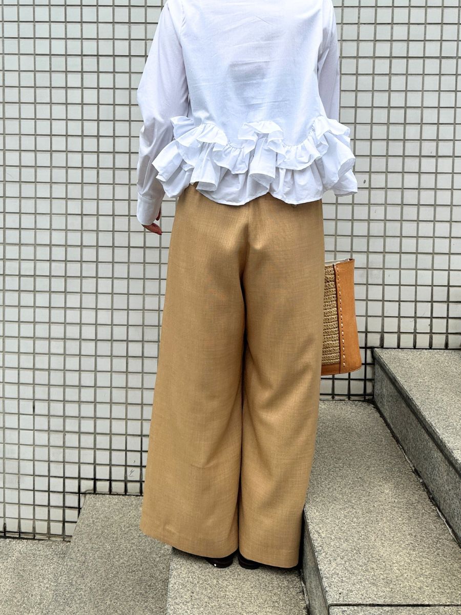 【予約販売】Mewl ベルト付きタックワイドＰＴ M261-33003