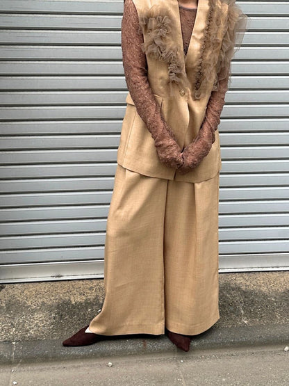 【予約販売】Mewl ベルト付きタックワイドＰＴ M261-33003