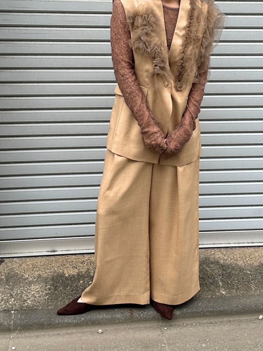 【予約販売】Mewl ベルト付きタックワイドＰＴ M261-33003