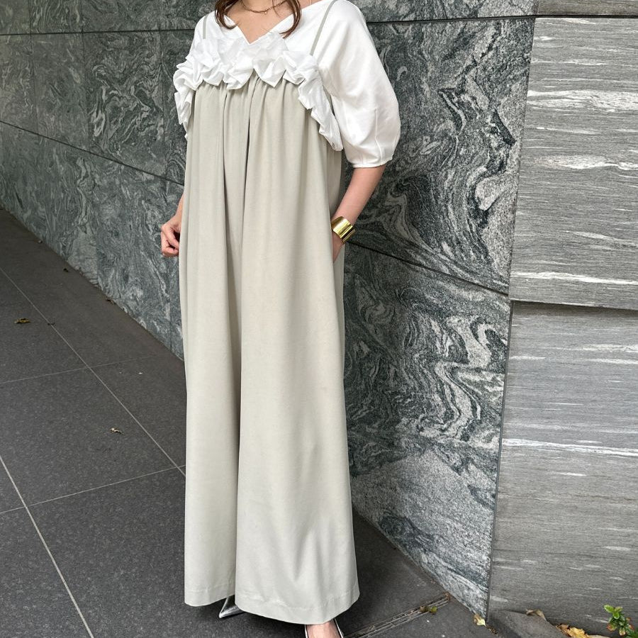 【予約販売】Mewl バブルフリルサロペット M261-33007