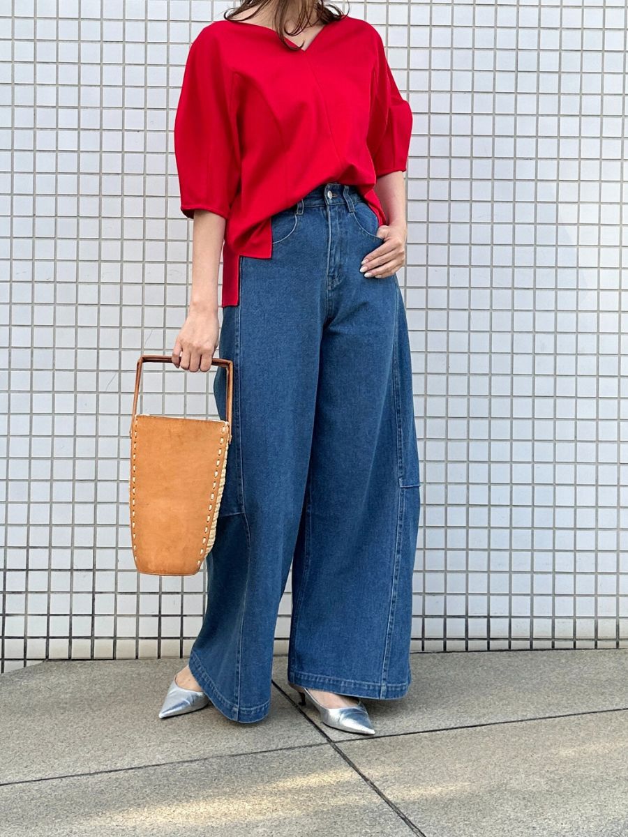 【予約販売】Mewl スーパーワイドデニム M261-33017