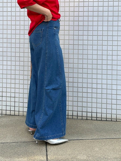 【予約販売】Mewl スーパーワイドデニム M261-33017