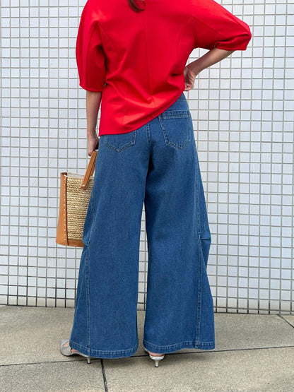 【予約販売】Mewl スーパーワイドデニム M261-33017