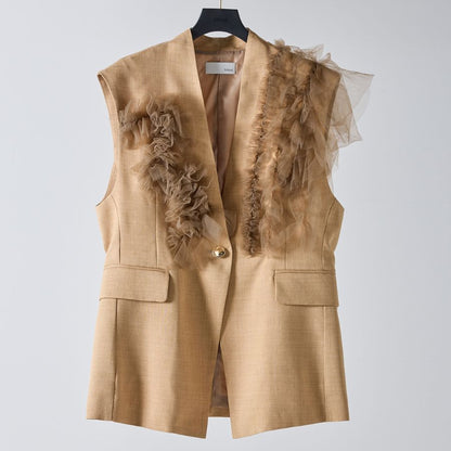 【予約販売】Mewl チュールフリルベスト M261-43001