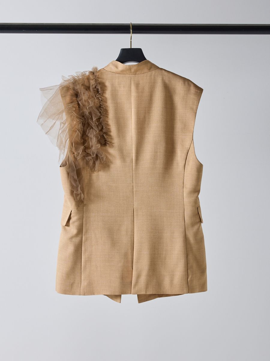 【予約販売】Mewl チュールフリルベスト M261-43001