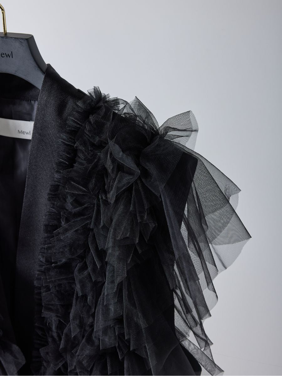 【予約販売】Mewl チュールフリルベスト M261-43001