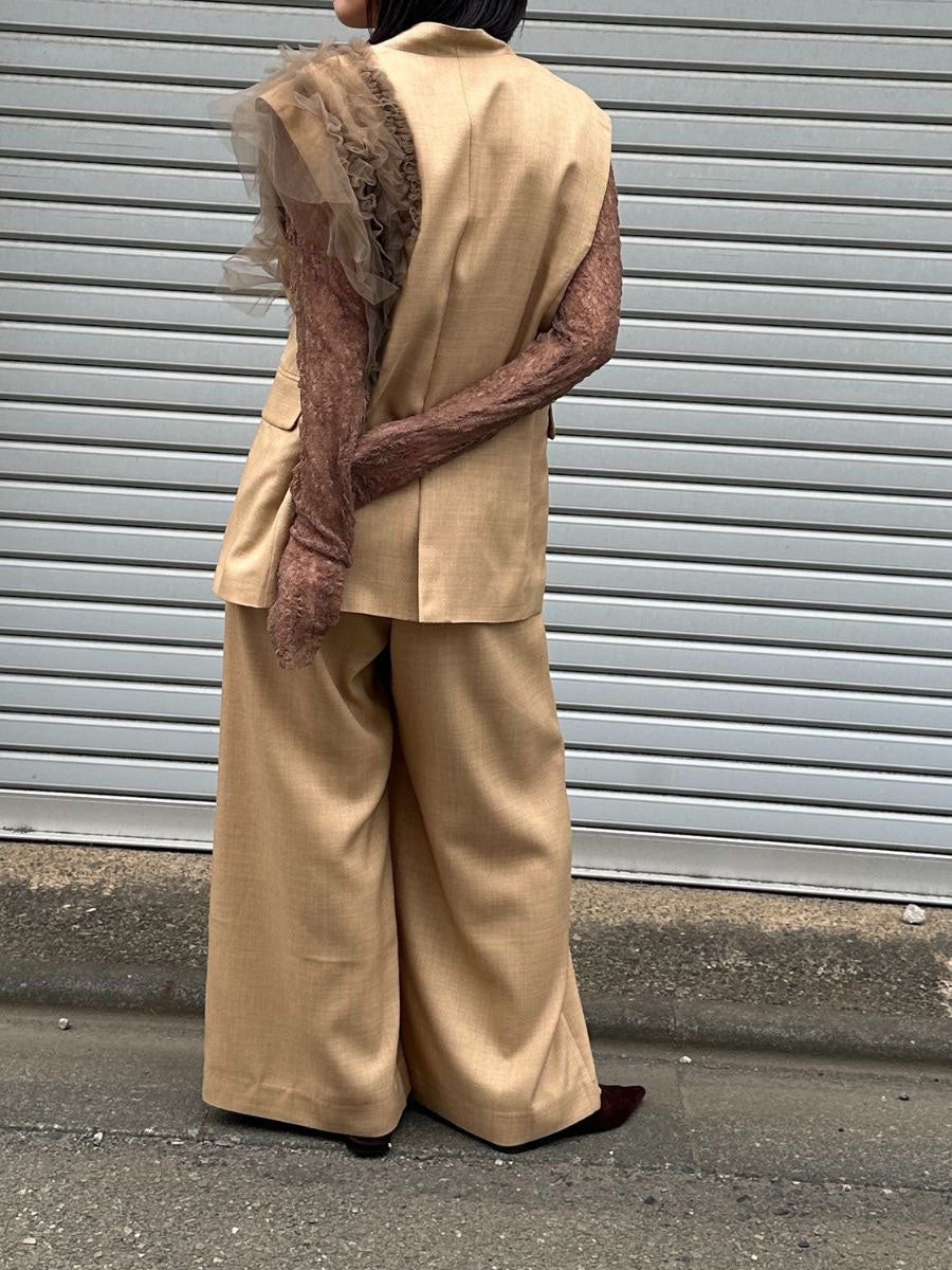 【予約販売】Mewl チュールフリルベスト M261-43001