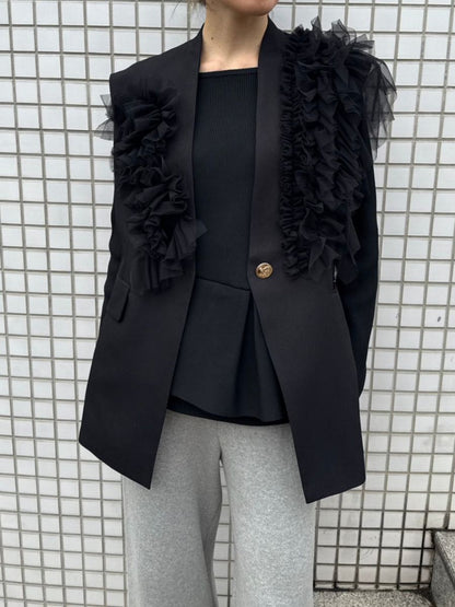 【予約販売】Mewl チュールフリルベスト M261-43001