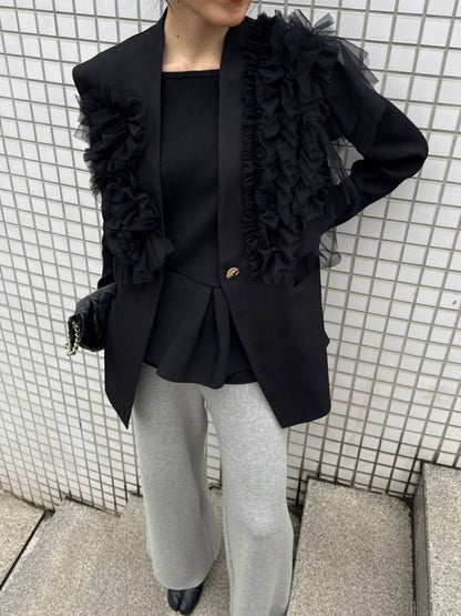 【予約販売】Mewl チュールフリルベスト M261-43001