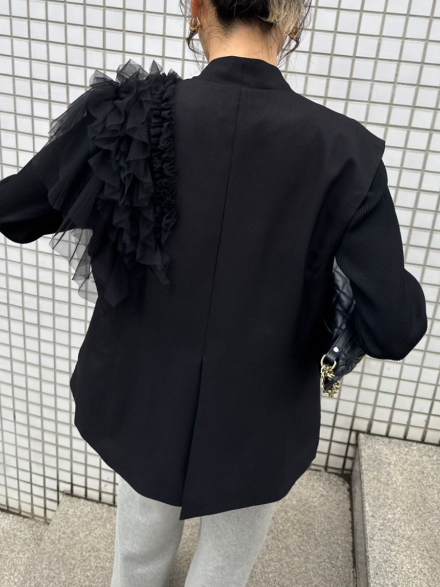 【予約販売】Mewl チュールフリルベスト M261-43001