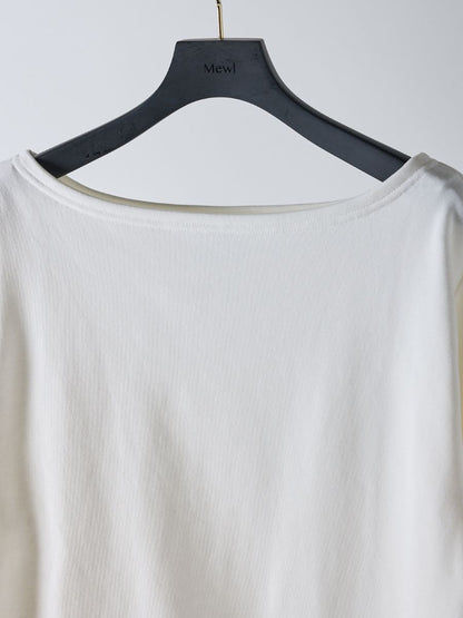 【予約販売】Mewl オフショルシャツスリーブスウェット M261-83011