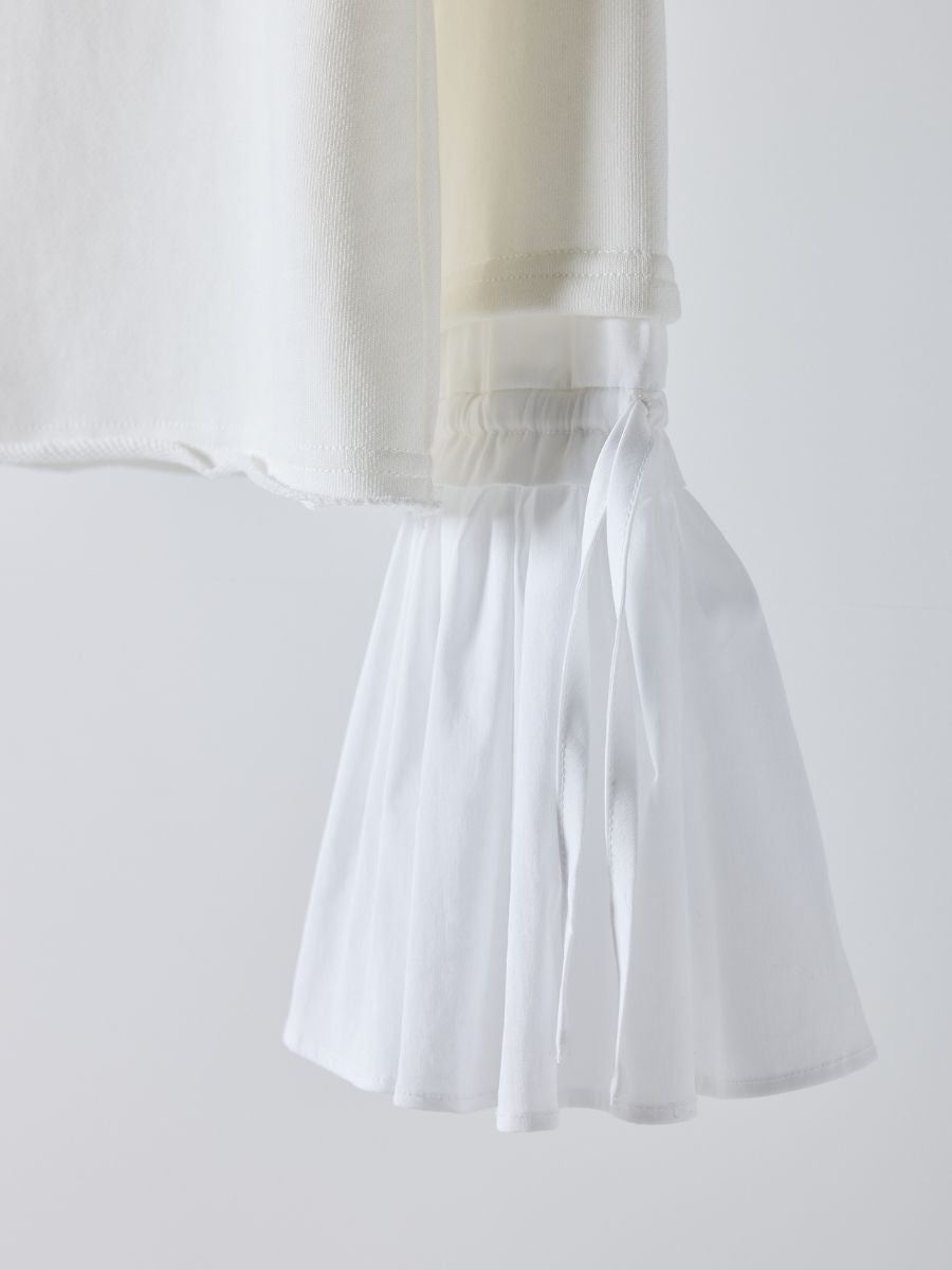 【予約販売】Mewl オフショルシャツスリーブスウェット M261-83011