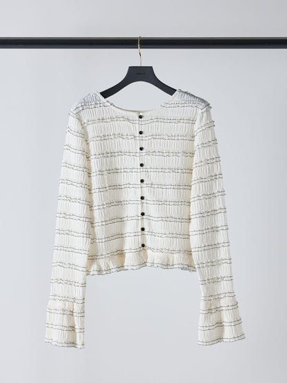 【予約販売】Mewl ミニフリル2WAYカーデ M261-83022