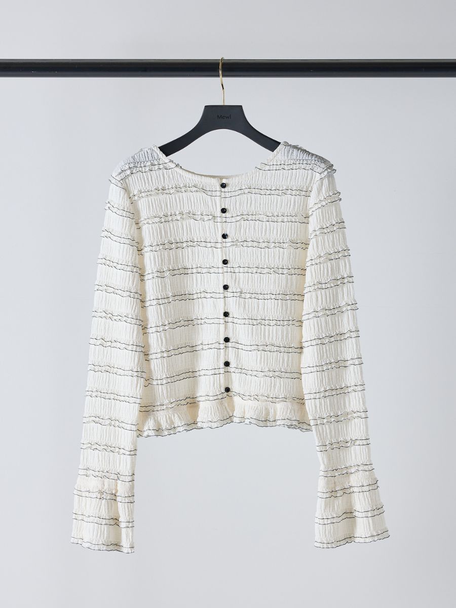 【予約販売】Mewl ミニフリル2WAYカーデ M261-83022