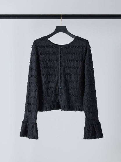 【予約販売】Mewl ミニフリル2WAYカーデ M261-83022