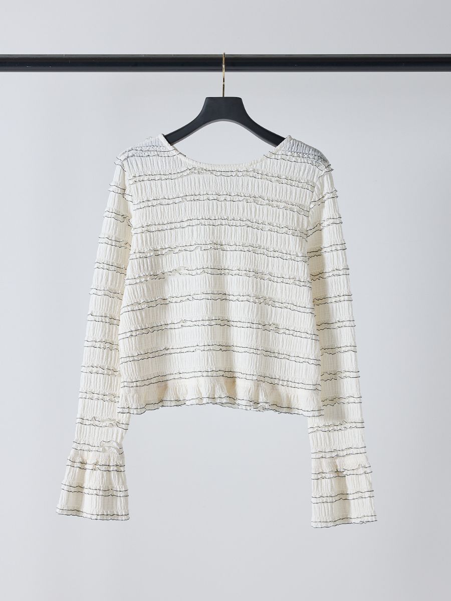 【予約販売】Mewl ミニフリル2WAYカーデ M261-83022